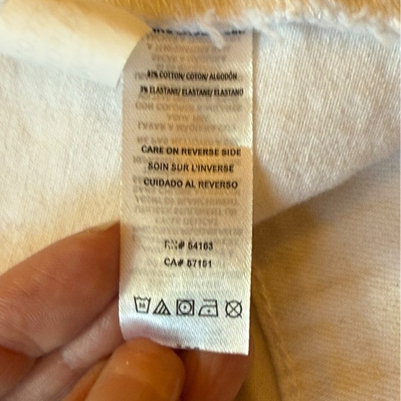 Karl Lagerfeld | White Denim Ruffle Cropped Jacket Medium - Picture 3 of 11